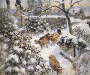 Camille Pissarro Snow oil on canvas